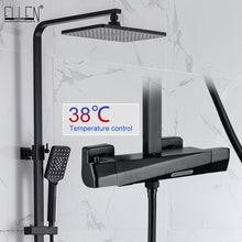 Load image into Gallery viewer, Shower Faucets Sets Water Bathroom Mixer Waterfall Faucet Rainfall Shower Systems Thermostat Tap EL9403 - OZN Shopping