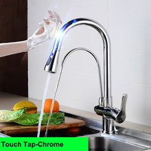 Load image into Gallery viewer, Elegant Kitchen Faucet Sensor Smart Touch Pull Out Tap