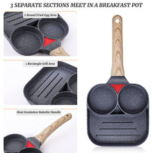 Load image into Gallery viewer, Non-stick Multi-section Frying Pans All-in-one Breakfast Pan Frying Pans and Griddle Pan for Home Kitchens - OZN Shopping