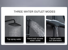 Load image into Gallery viewer, Shower Faucets Sets Water Bathroom Mixer Waterfall Faucet Rainfall Shower Systems Thermostat Tap EL9403 - OZN Shopping