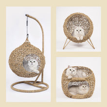 Load image into Gallery viewer, Swinging Hammock Chair Swing Egg /woven Rattan Pet Cat Hanging Bed - OZN Shopping