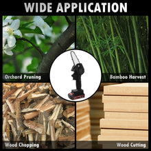 Load image into Gallery viewer, Electric Chainsaw 21V Portable Handheld Cordless Pruning Shears Chainsaw for Woodworking Garden Tools Cutting - OZN Shopping