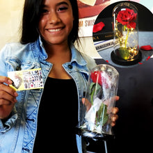 Load image into Gallery viewer, Eternal Rose LED Light In Glass Cover for Valentines Day Gift, Christmas Home Decor, Mothers Day, & New Year Gift - OZN Shopping