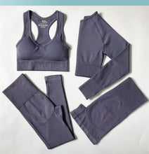 Load image into Gallery viewer, Women Fitness Set Workout Sportswear Crop Top, Leggings , Sports Suit - OZN Shopping