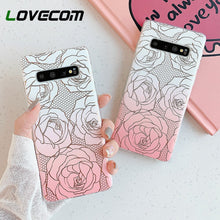 Load image into Gallery viewer, Phone Case For Samsung Galaxy A51 A71 A50 Note 10 S10e S10 Plus S9 Plus Electroplated Rose Flower Soft IMD Back Cover - OZN Shopping