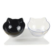 Load image into Gallery viewer, Non slip Double Cat Bowl with Raised Stand Pet Food Cat feeder Protect Cervical Vertebra cat food bowl for dogs Pet Products - OZN Shopping