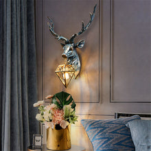 Load image into Gallery viewer, American Retro Indoor Wall Lamps - Nordic Art Antlers Deer Wall Light - OZN Shopping