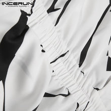 Load image into Gallery viewer, Summer Men Rompers Shorts Streetwear Printing Short Sleeve Beach Hawaiian Playsuit Button Casual Men Jumpsuits INCERUN 2020 7 - OZN Shopping