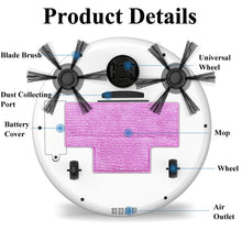 Load image into Gallery viewer, Smart Robot Vacuum Cleaner Multifunctional 3-In-1 Auto Rechargeable Floor Sweeping Robot Dry Wet Vacuum Cleaner Machine - OZN Shopping