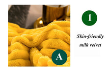 Load image into Gallery viewer, 3/4 Pcs AB Sided Thicken Corduroy Velvet Winter Bedding Set Full Queen King Size Duvet Cover - OZN Shopping