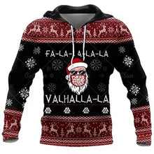 Load image into Gallery viewer, Christmas Skull Print Hooded Sweatshirts Fashion Jacket Pullover