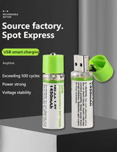 Load image into Gallery viewer, USB BATTERY RECHARGEABLE
