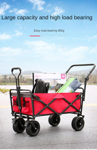 Load image into Gallery viewer, Collapsible Folding Wagon, Heavy Duty Utility Beach Wagon Cart with Removable Wheels, Large Capacity Foldable Grocery Wagon - OZN Shopping