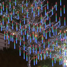 Load image into Gallery viewer, Tube Christmas New Year LED Meteor Shower Garland Decoration