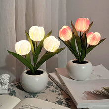 Load image into Gallery viewer, Flower LED Tulip Table Lamp Home Decor