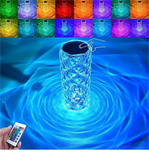 Load image into Gallery viewer, Crystal Lamp LED Rose Light Projector