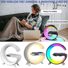Load image into Gallery viewer, Multifunctional Wireless Charger Alarm Clock Speaker APP RGB Light Fast Charging Station