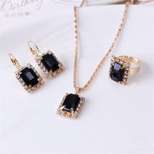Load image into Gallery viewer, Exquisite Double Heart Necklace Earrings Bracelet Jewelry Set