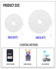 Load image into Gallery viewer, LED Neon Light with WIFI Neon Rope Light DIY Light Bar APP Control Music Sync TV Backlight Game Living Room Bedroom Decoration