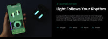 Load image into Gallery viewer, Air Pods With Light Control Bluetooth RGB Headphones