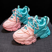 Load image into Gallery viewer, Women Mix Color Sneaker Shoes