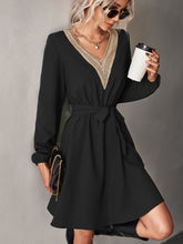 Load image into Gallery viewer, Elegant Lace Stitching Dress