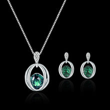 Load image into Gallery viewer, Exquisite Double Heart Necklace Earrings Bracelet Jewelry Set