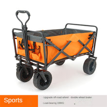 Load image into Gallery viewer, Collapsible Folding Wagon, Heavy Duty Utility Beach Wagon Cart with Removable Wheels, Large Capacity Foldable Grocery Wagon - OZN Shopping