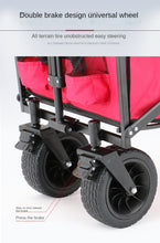 Load image into Gallery viewer, Collapsible Folding Wagon, Heavy Duty Utility Beach Wagon Cart with Removable Wheels, Large Capacity Foldable Grocery Wagon - OZN Shopping