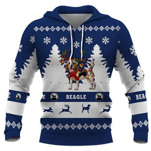 Load image into Gallery viewer, Christmas Skull Print Hooded Sweatshirts Fashion Jacket Pullover