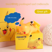Load image into Gallery viewer, Pokemon Pikachu Night Light Glowing Children Toy Pokemon Pikachu Cute Bedside Lamp Children's Birthday Christmas Present