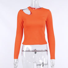 Load image into Gallery viewer, Fashion Hollow Long Sleeve Tops