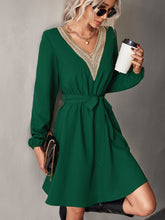 Load image into Gallery viewer, Elegant Lace Stitching Dress