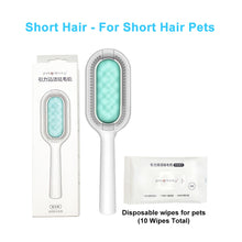 Load image into Gallery viewer, Pet Cat Grooming Brush Dog Comb Hair Removes Massages Pet Hair Comb with Cleaning Wipes for Long Short Hair Dogs Pet Products
