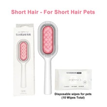 Load image into Gallery viewer, Pet Cat Grooming Brush Dog Comb Hair Removes Massages Pet Hair Comb with Cleaning Wipes for Long Short Hair Dogs Pet Products