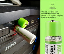 Load image into Gallery viewer, USB BATTERY RECHARGEABLE