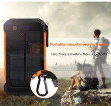Load image into Gallery viewer, Solar Power Bank Real 20000 mAh Dual USB External Waterproof Polymer Battery Charger Outdoor Light Lamp Powerbank Ferisi - OZN Shopping