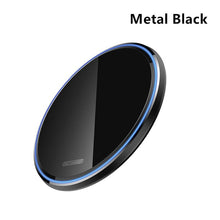 Load image into Gallery viewer, ROCK Metal 15W 10W Wireless Charger Mirror Fast Charging for iPhone 8 X XR XS Max Samsung S10 S9 Desktop Wireless Charger Pad - OZN Shopping