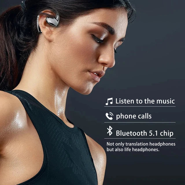 Earphone Language Translator Bluetooth Music Play