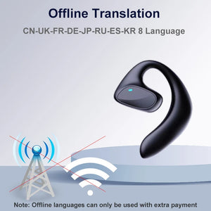 Earphone Language Translator Bluetooth Music Play