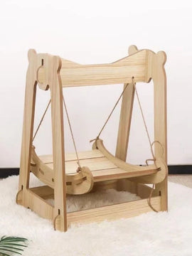 Cat Bed Wooden Pet Swing