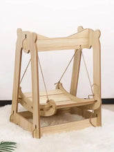 Load image into Gallery viewer, Cat Bed Wooden Pet Swing
