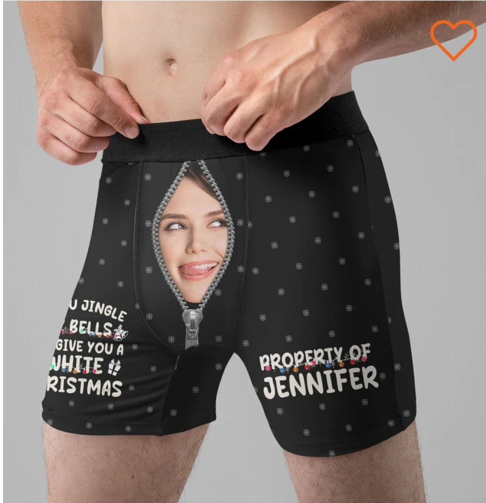 Jingle Bells Boxer Shorts & Panty