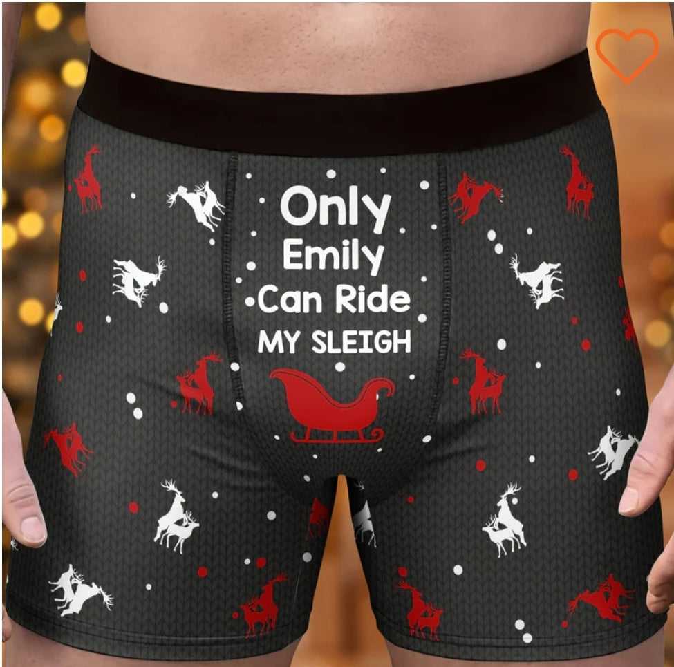 Jingle Bells Boxer Shorts & Panty