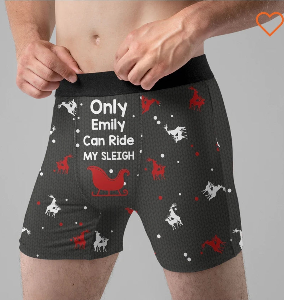 Jingle Bells Boxer Shorts & Panty