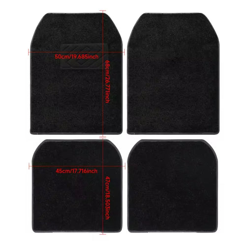 Car Mat RGB Light Pad - 4 Pcs / 1 Set