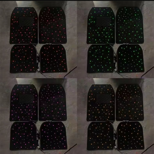 Car Mat RGB Light Pad - 4 Pcs / 1 Set