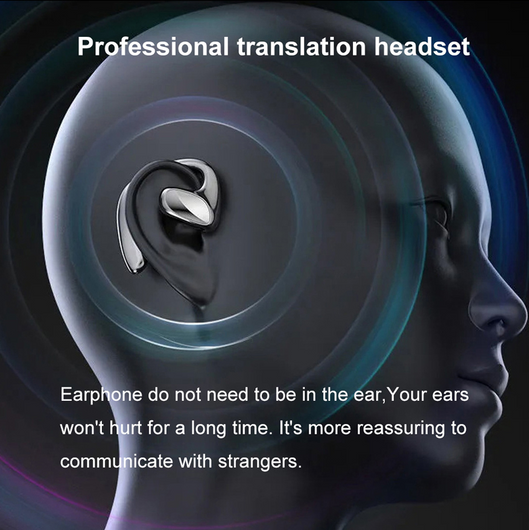 Earphone Language Translator Bluetooth Music Play