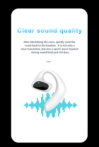 Earphone Language Translator Bluetooth Music Play