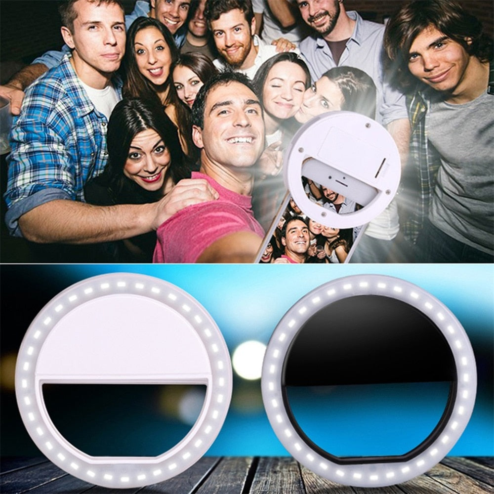 Universal Selfie LED Ring Flash Light Portable Mobile Phone - OZN Shopping